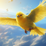 黄色い鳥の夢：自由や新たな始まりへの期待を反映？