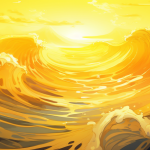 黄色い海を夢に見た場合の意味：感情の豊かさと冒険心